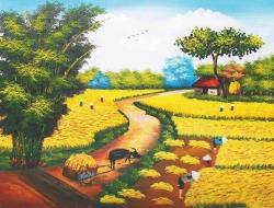 Tranh Dán Tường Đồng Quê DQ5