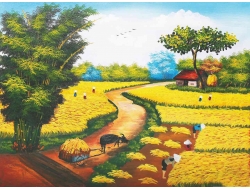 Tranh Dán Tường Đồng Quê DQ5 Tranh Dán Tường Đồng Quê DQ5