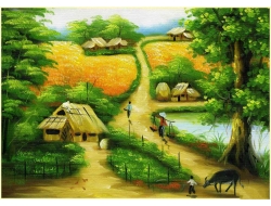 Tranh Dán Tường Đồng Quê DQ6 Tranh Dán Tường Đồng Quê DQ6