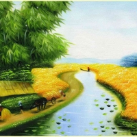 Tranh Dán Tường Đồng Quê DQ7