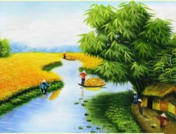 Tranh Dán Tường Đồng Quê DQ9