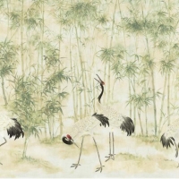 Tranh Dán Tường Cây Trúc Màu Đen Nghệ Thuật Ctnt02