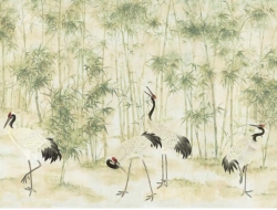 Tranh Dán Tường Cây Trúc Màu Đen Nghệ Thuật Ctnt02