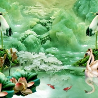 Tranh Dán Tường Giả Ngọc Tiến Phát Gntp47