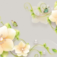 Tranh Dán Tường Hoa Giả Ngọc Màu Tím Gnmt07