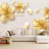 Tranh Dán Tường Hoa Giả Ngọc Màu Tím Gnmt11 Tranh Dán Tường Hoa Giả Ngọc Màu Tím Gnmt11