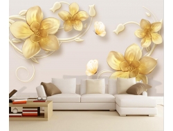 Tranh Dán Tường Hoa Giả Ngọc Màu Tím Gnmt11 Tranh Dán Tường Hoa Giả Ngọc Màu Tím Gnmt11