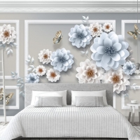 Tranh Dán Tường Hoa Giả Ngọc Màu Tím Gnmt12 Tranh Dán Tường Hoa Giả Ngọc Màu Tím Gnmt12