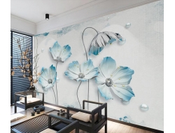 Tranh Dán Tường Hoa Giả Ngọc Màu Tím Gnmt14 Tranh Dán Tường Hoa Giả Ngọc Màu Tím Gnmt14