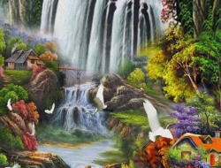  Tranh 3D Dán Tường Khổ Dọc Tiến Phát Kdtp01