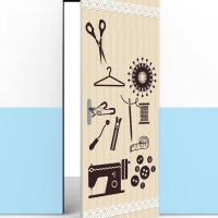  Tranh 3D Dán Tường Dụng Cụ May Vá TKD8003