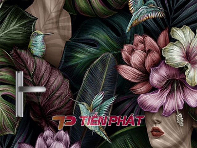 Tranh 3D Dán Tường Hoa Nghệ Thuật TKD8005 Tranh 3D Dán Tường Hoa Nghệ Thuật TKD8005
