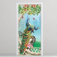  Tranh 3D Dán Tường Khổng Tước Và Cây TKD8002