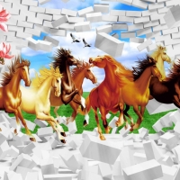 Tranh Dán Tường Mã Đáo Thành Công Tiến Phát Mdtc24