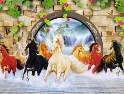 Tranh Dán Tường Mã Đáo Thành Công Tiến Phát Mdtc30