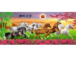 Tranh Dán Tường Mã Đáo Thành Công Tiến Phát Mdtc33