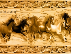 Tranh Dán Tường Mã Đáo Thành Công Tiến Phát Mdtc41