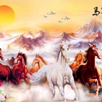 Tranh Dán Tường Mã Đáo Thành Công Tiến Phát Mdtc42