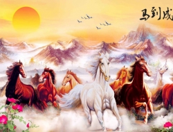 Tranh Dán Tường Mã Đáo Thành Công Tiến Phát Mdtc42