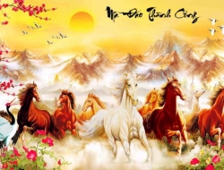 Tranh Dán Tường Mã Đáo Thành Công Tiến Phát Mdtc46