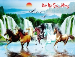 Tranh Dán Tường Mã Đáo Thành Công Tiến Phát Mdtc57