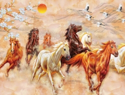 Tranh Dán Tường Mã Đáo Thành Công Tiến Phát Mdtc58