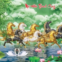 Tranh Dán Tường Mã Đáo Thành Công Tiến Phát Mdtc59