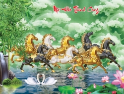 Tranh Dán Tường Mã Đáo Thành Công Tiến Phát Mdtc59