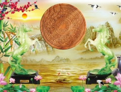 Tranh Dán Tường Mã Đáo Thành Công Tiến Phát Mdtc62