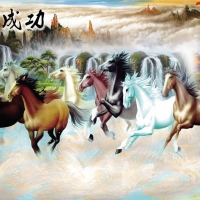 Tranh Dán Tường Mã Đáo Thành Công Tiến Phát Mdtc63