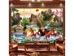 Tranh Dán Tường Mã Đáo Thành Công Tiến Phát Mdtc80