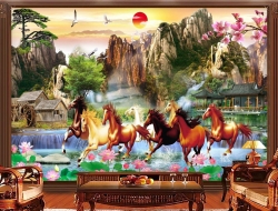 Tranh Dán Tường Mã Đáo Thành Công Tiến Phát Mdtc80