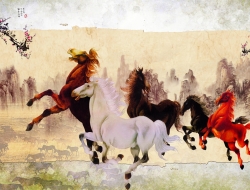 Tranh Dán Tường Mã Đáo Thành Công Tiến Phát Mdtc03 Tranh Dán Tường Mã Đáo Thành Công Tiến Phát Mdtc03