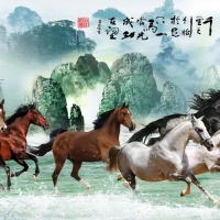 Tranh Dán Tường Mã Đáo Thành Công Tiến Phát Mdtc08