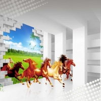 Tranh Dán Tường Mã Đáo Thành Công MD12