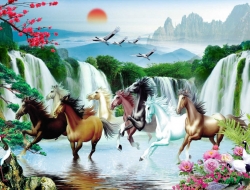 Tranh Dán Tường Mã Đáo Thành Công MD20 Tranh Dán Tường Mã Đáo Thành Công MD20