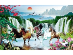 Tranh Dán Tường Mã Đáo Thành Công MD20 Tranh Dán Tường Mã Đáo Thành Công MD20