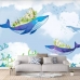 Tranh Dán Tường Những Chú Cá Voi Cv01