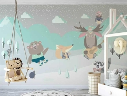 Tranh Dán Tường Trường Mầm Non MN09