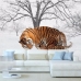 Tranh Dán Tường 3D Hổ Nghệ Thuật Hnt01
