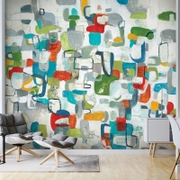 Tranh Dán Tường 3D Nghệ Thuật Nhiều Màu Ntnm04