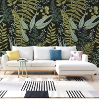 Tranh Dán Tường Hoa Lá Màu Xanh Đẹp Hlmx01