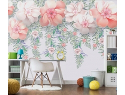 Tranh Dán Tường Hoa Lá Màu Xanh Đẹp Hlmx06