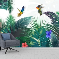 Tranh Dán Tường Lá Cây Và Chim Lvc02 Tranh Dán Tường Lá Cây Và Chim Lvc02