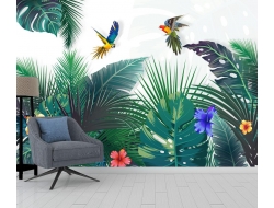 Tranh Dán Tường Lá Cây Và Chim Lvc02