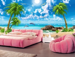  Tranh Dán Tường Phong Cảnh Thiên Nhiên Hồ Nước Tnhn02