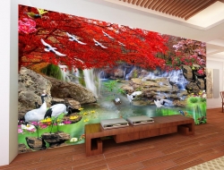  Tranh Dán Tường Phong Cảnh Thiên Nhiên Hồ Nước Tnhn12