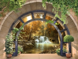  Tranh Dán Tường Phong Cảnh Thiên Nhiên Hồ Nước Tnhn16