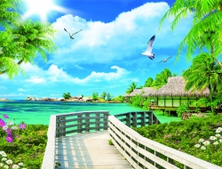  Tranh Dán Tường Phong Cảnh Thiên Nhiên Tiến Phát Decor Pctp06