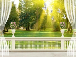  Tranh Dán Tường Cây Và Ánh Sáng Cvas04